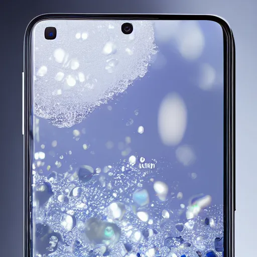 Prompt: samsung galaxy s 2 1 ultra covered in ice, cinematic, 4 k, spotlight, studio lighting, ray tracing global illumination, shiny, ray tracing reflections, insanely detailed and intricate, hypermaximalist, elegant, ornate, hyper realistic, super detailed