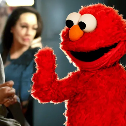 Prompt: elmo as scarface - n 9