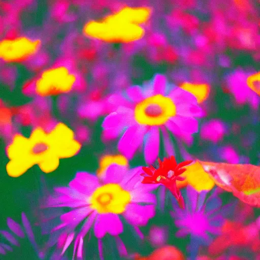 Image similar to colorful flowers film photography