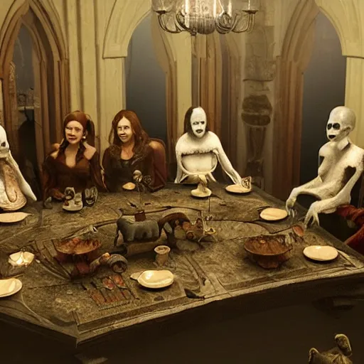 Image similar to The Council of Spooky Bitches, 8k,