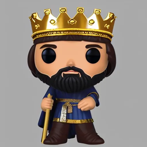 Image similar to king david of jerusalem funko - pop