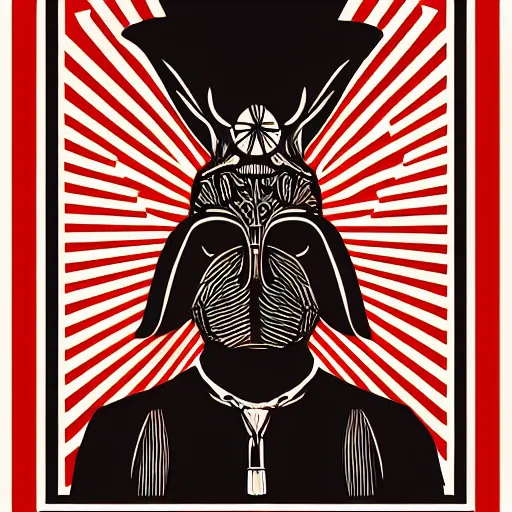 Prompt: shepard fairey poster of modern moloch