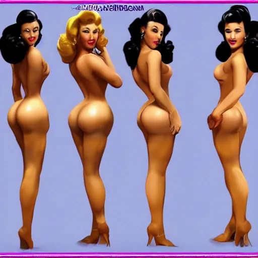 Image similar to PINUP CHARACTER POSES REFERENCE IMAGES