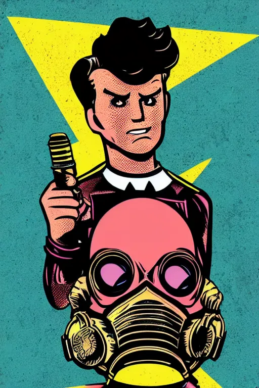 Image similar to fallout 7 6 retro futurist illustration art by butcher billy, sticker, colorful, illustration, highly detailed, simple, smooth and clean vector curves, no jagged lines, vector art, smooth andy warhol style