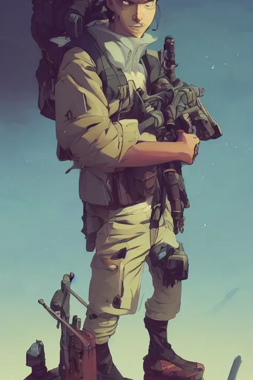 Prompt: my own mind goes to war with me behance hd artstation by jesper ejsing, by rhads, makoto shinkai and lois van baarle, ilya kuvshinov, ossdraws, that looks like it is from borderlands and by feng zhu and loish and laurie greasley, victo ngai, andreas rocha