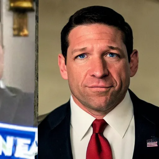 Image similar to ron desantis in the punisher