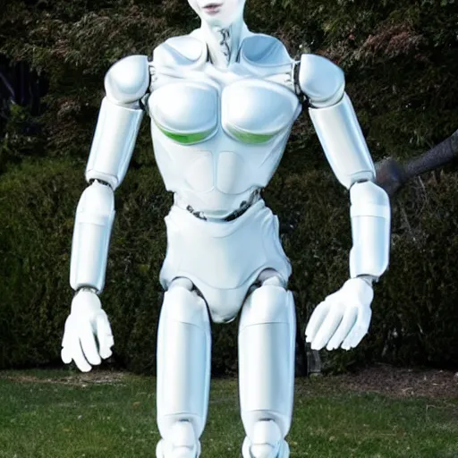 Image similar to made of ice, a realistic detailed photo of a guy who is an attractive humanoid who is half robot and half humanoid, who is a male android, on display, blank stare, showing off his muscles, shiny skin, posing like a statue, by the pool, frozen ice statue, twitch streamer / gamer ludwig, humanoid robot