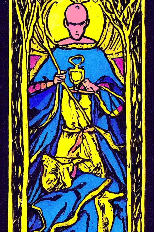 Image similar to tarot card