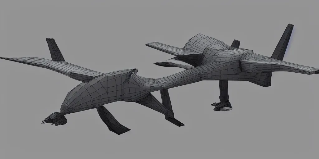 Image similar to side view of multiple low-poly sci-fi 3D hover racer designs