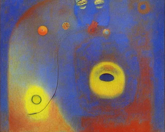 Image similar to Void of the soul. Odilon Redon. Dali. Roberto Matta.