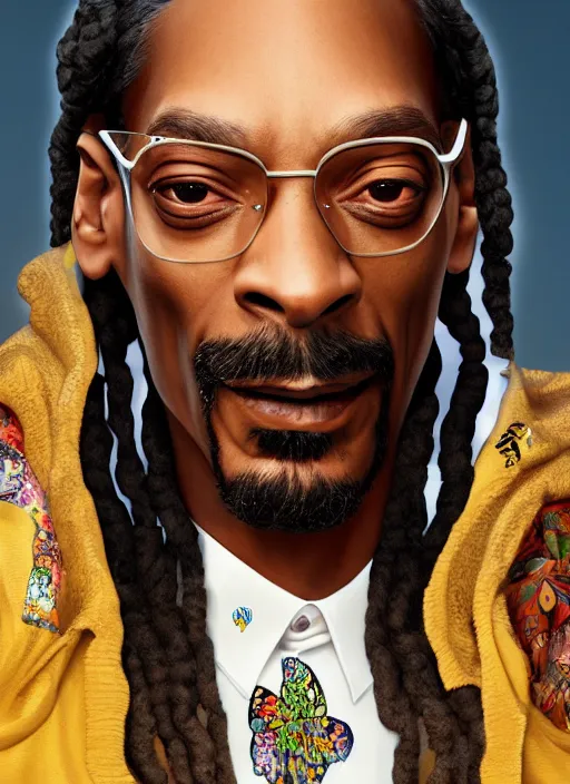 Prompt: snoop dogg is a disney princess, hyper detailed, digital art, trending in artstation, cinematic lighting, studio quality, smooth render, unreal engine 5 rendered, octane rendered, art style by klimt and nixeu and ian sprigger and wlop and krenz cushart.