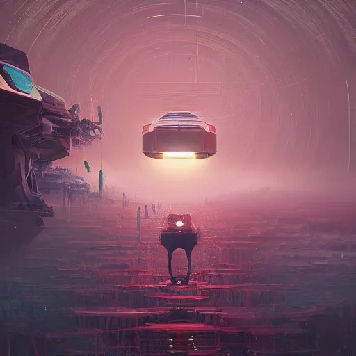 Image similar to existential dread, intricate, abstract, sci-fi, wacky, dreadful, horror, by Tooth Wu, by WLOP, by Beeple, by Dan Mumford, by Greg Rutkowski, Octane Render, digital painting highly detailed