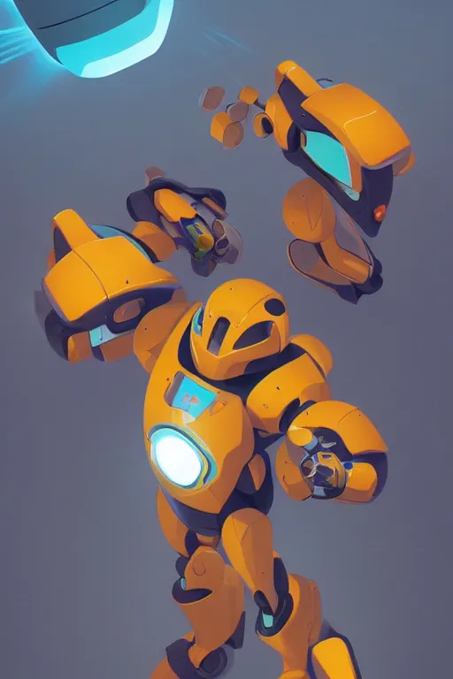 Image similar to metabots medabots medarotto medarot robot minimalist comics, behance hd by jesper ejsing, by rhads, makoto shinkai and lois van baarle, ilya kuvshinov, rossdraws global illumination ray tracing hdr radiating a glowing aura