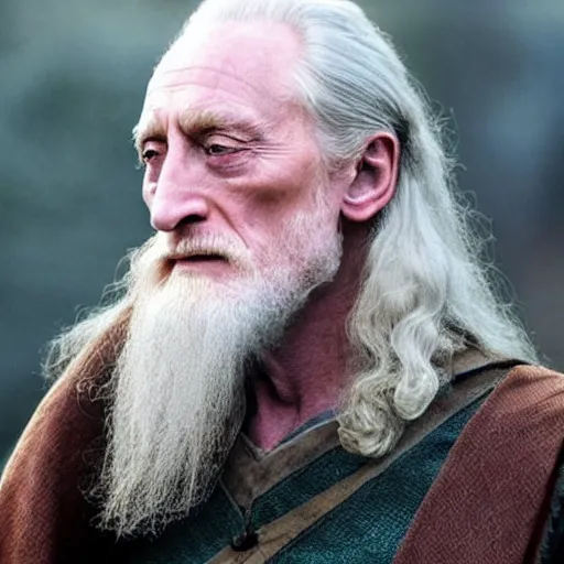 Prompt: charles dance as gandalf