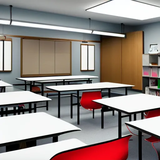 anime japan school class room AI Generated 23035487 Stock Photo at