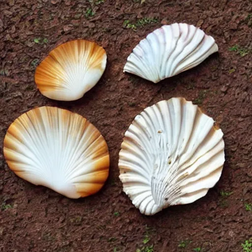 Prompt: carved shell art