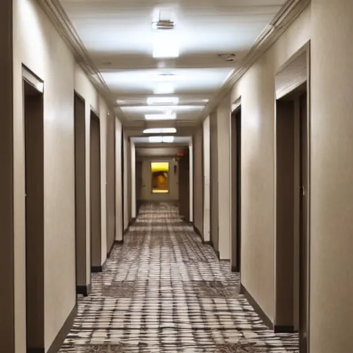 Image similar to Endless Hotel Hallway