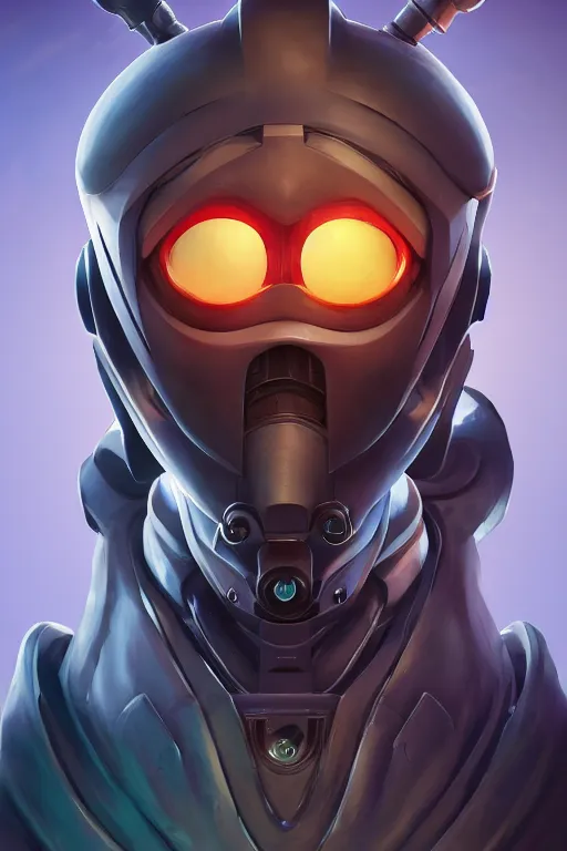 Image similar to epic mask helmet robot ninja portrait stylized as fornite style game design fanart by concept artist gervasio canda, behance hd by jesper ejsing, by rhads, makoto shinkai and lois van baarle, ilya kuvshinov, rossdraws global illumination radiating a glowing aura global illumination ray tracing hdr render in unreal engine 5