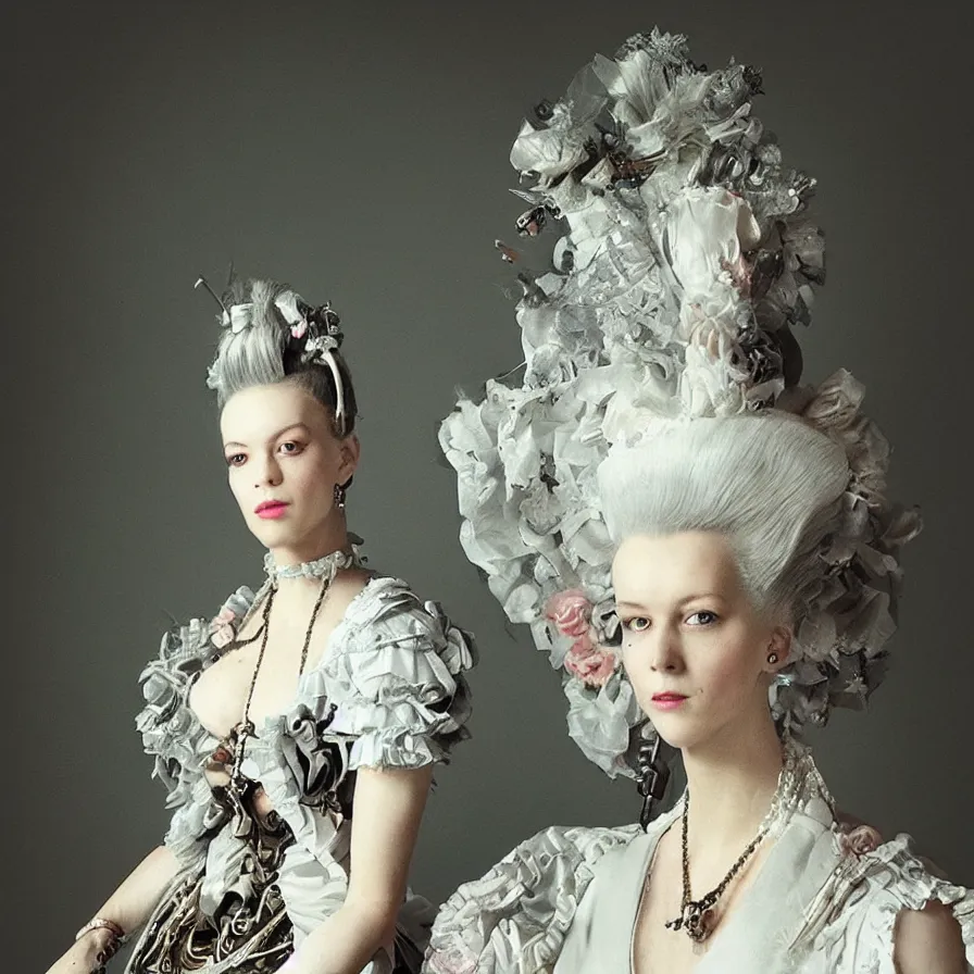 Image similar to “cyborg Marie Antoinette”