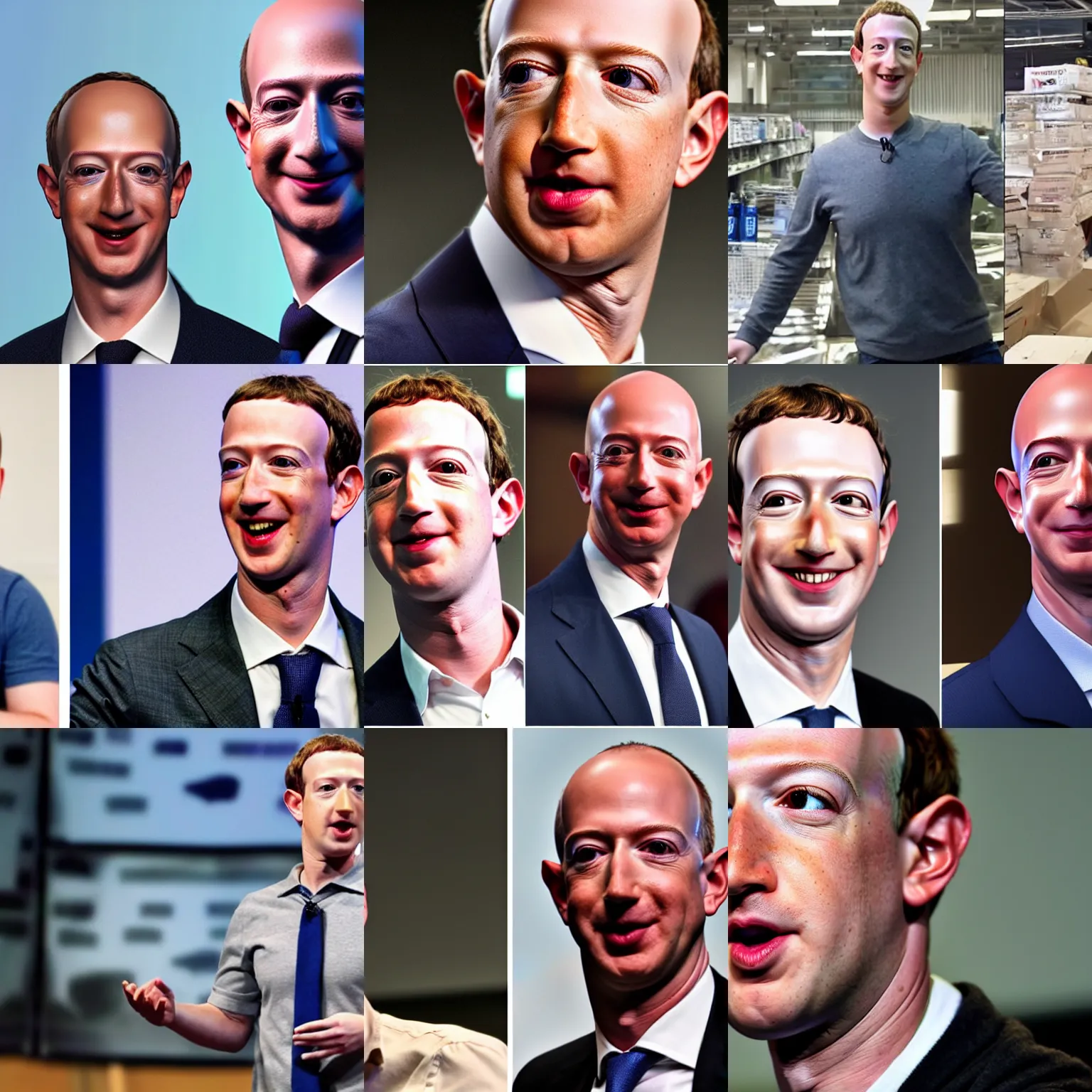 Prompt: a combination of mark zuckerberg and jeff bezos