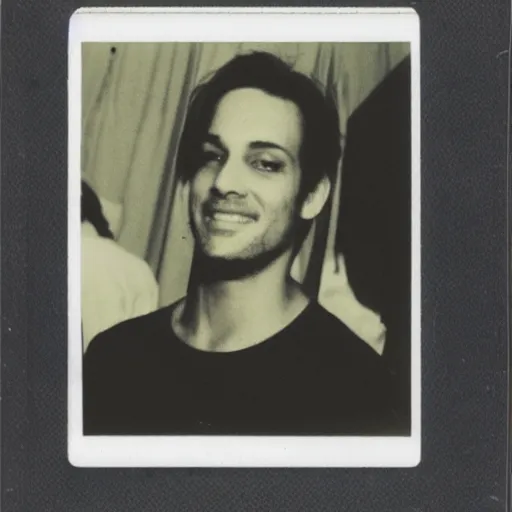 Image similar to polaroid image of an attractive man