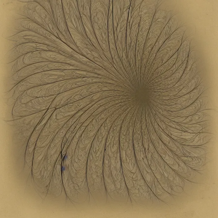 Image similar to botanical illustration (1667), fractal flame