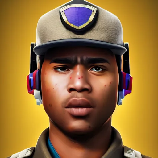 Image similar to lt. liama from fortnite game, hyper detailed masterpiece, digital art painting, hyper realism aesthetic