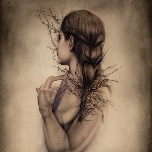 Prompt: photo of young woman by marco mazzoni