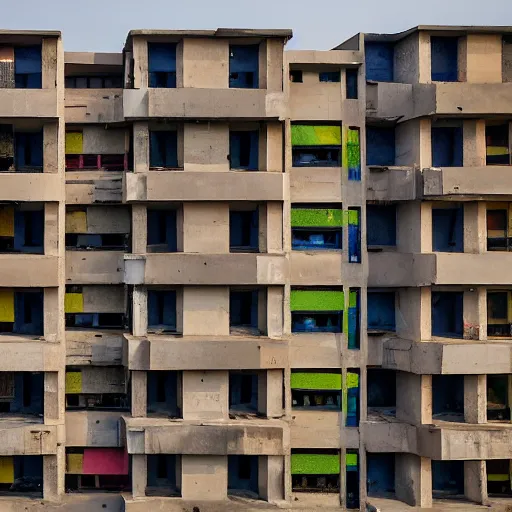 Image similar to brutalist public housing in New Delhi India