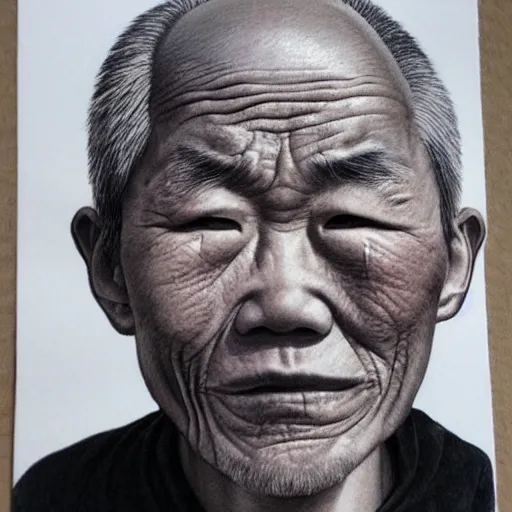 Prompt: extremely old asian man, extreme detail, photorealistic