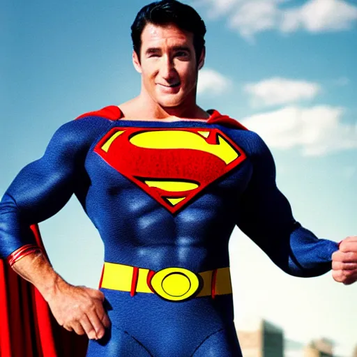 Prompt: billy herrington as superman