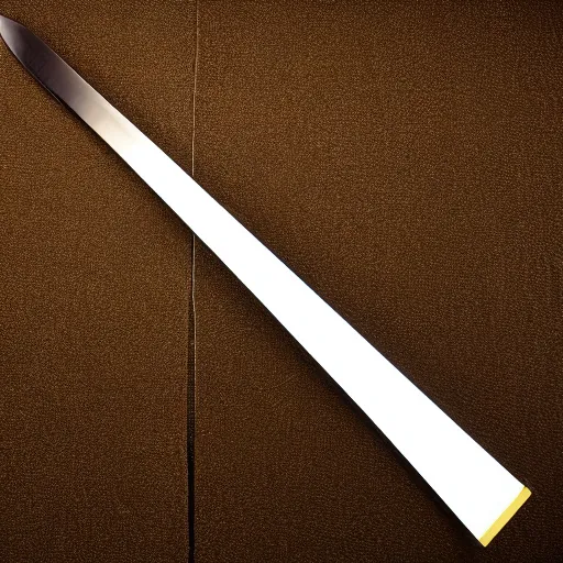 Image similar to Full Katana with Water Blade and Steel handel, white background 40nm lens,