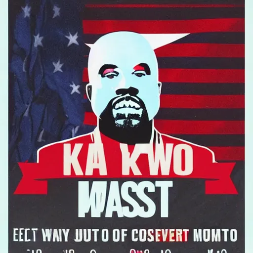 Prompt: Campaign poster for Kanye West's run for Mayor of Austin.