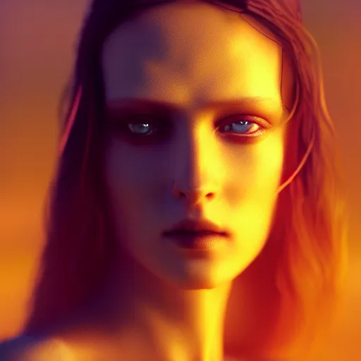 Prompt: photographic portrait of a stunningly beautiful replicant android cyberpunk female in soft dreamy light at sunset, contemporary fashion shoot, by edward robert hughes, annie leibovitz and steve mccurry, david lazar, jimmy nelsson, breathtaking, 8 k resolution, extremely detailed, beautiful, establishing shot, artistic, hyperrealistic, beautiful face, octane render