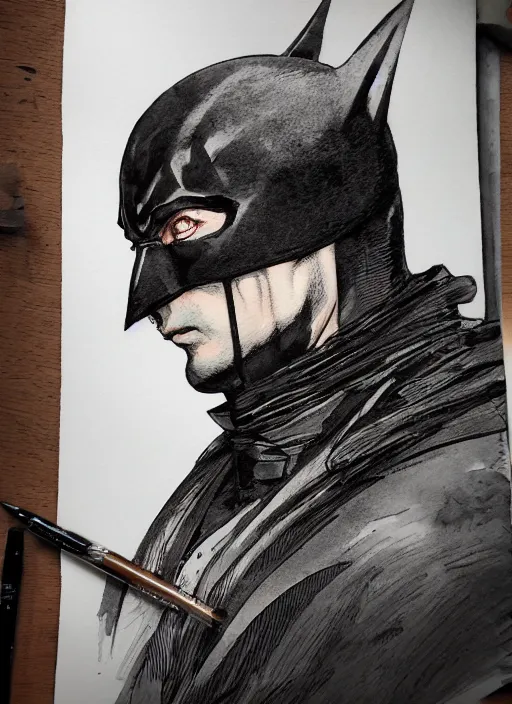 Image similar to portrait, Victorian Era Batman, watercolor, dramatic lighting, cinematic, establishing shot, extremly high detail, foto realistic, cinematic lighting, pen and ink, intricate line drawings, by Yoshitaka Amano, Ruan Jia, Kentaro Miura, Artgerm, post processed, concept art, artstation, matte painting, style by eddie mendoza, raphael lacoste, alex ross