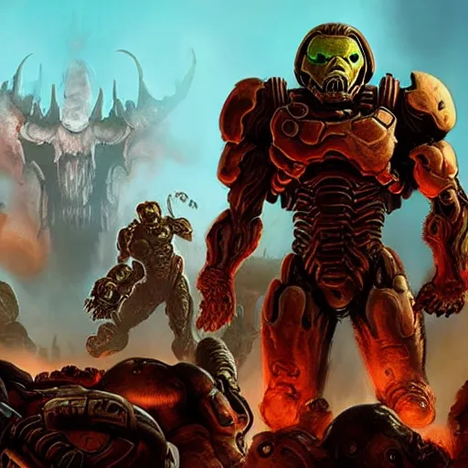 Image similar to doom game