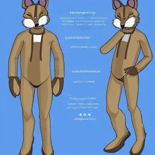 Prompt: A schematic for the ultimate fursuit