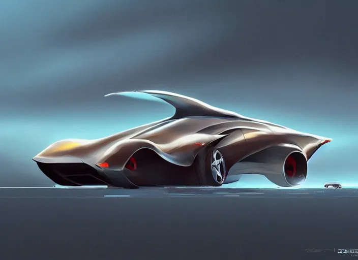 Image similar to wide view shot of a new car for 2 0 3 2 with offroad tires installed. style by petros afshar, christopher balaskas, goro fujita, and rolf armstrong. car design by dmc.