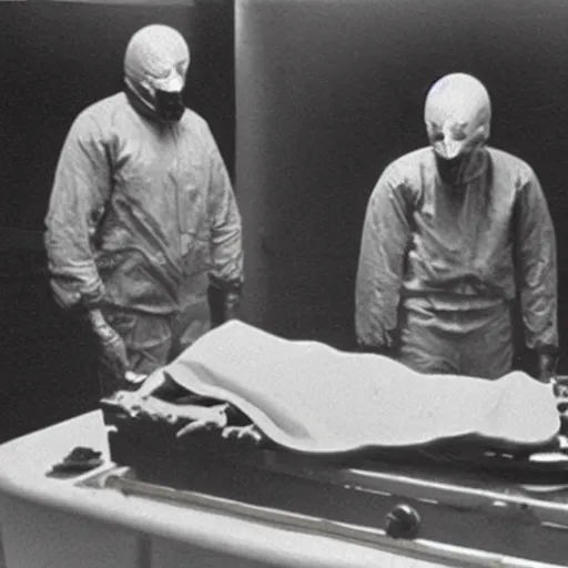 Image similar to old photo of an alien autopsy