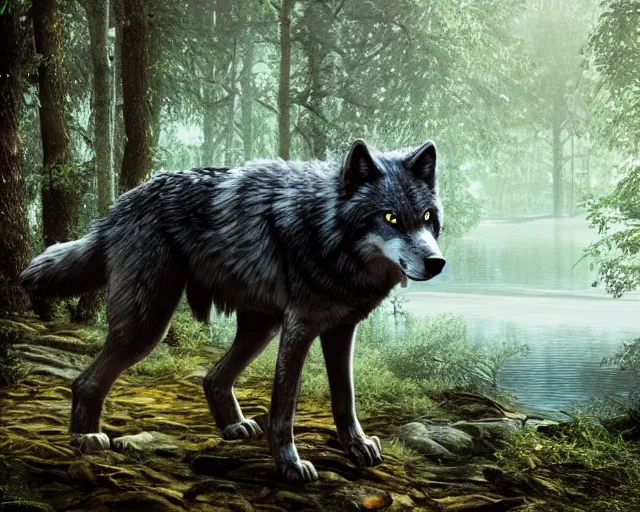 Art Spotlight: The Wandering Wolf - BlenderNation