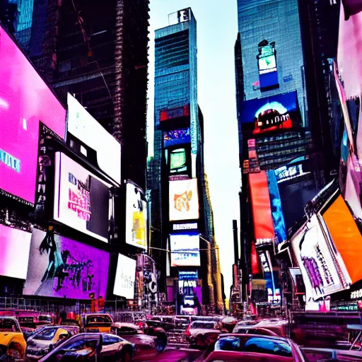 Image similar to cyberpunk times square