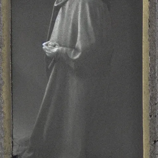 Image similar to medieval abbot, medieval monastery, hallowed halls, tintype photograph, 1100 AD photography, medieval Italy