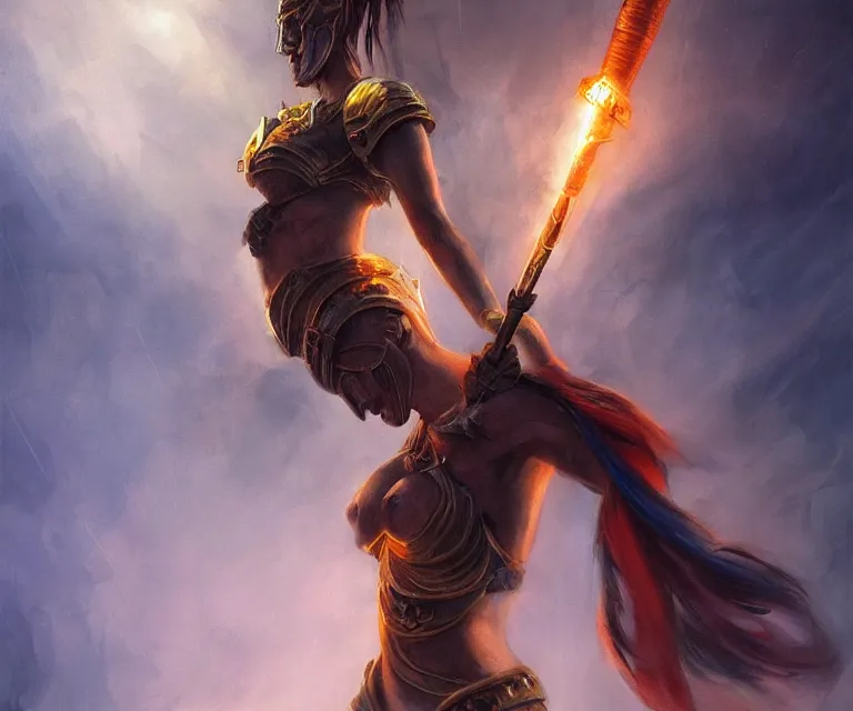 Prompt: “ beautiful female warrior, no skin, multiple limbs, part animal, dripping with massively powerful energy, smoking a large crayola crayon, stunning scene, in the style of fenghua zhong and noah bradley, 8 k, photorealistic, beautiful lighting, perfect lighting, perfect shading, sharp focus, masterpiece, peak experience ”