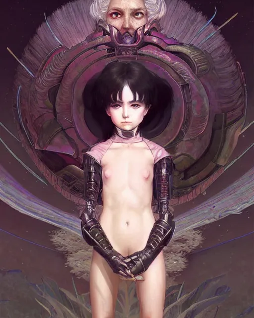 Prompt: beautiful cute young maiden girl with short white hairs in warhammer armor, art by ( ( ( kuvshinov ilya ) ) ) and wayne barlowe and gustav klimt and artgerm and wlop