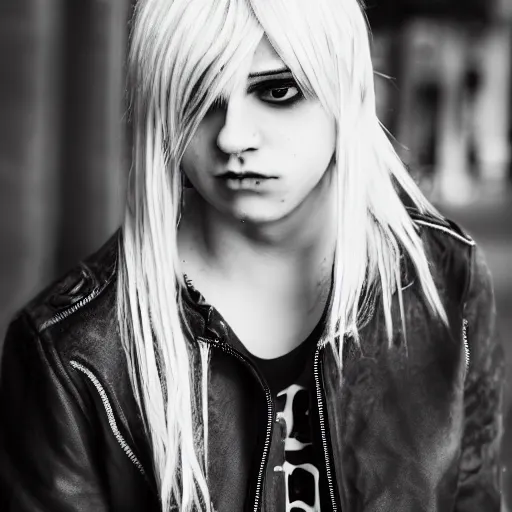 Image similar to light blonde Emo ftm photography