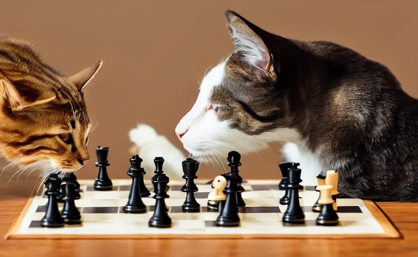 Open world chess with cats