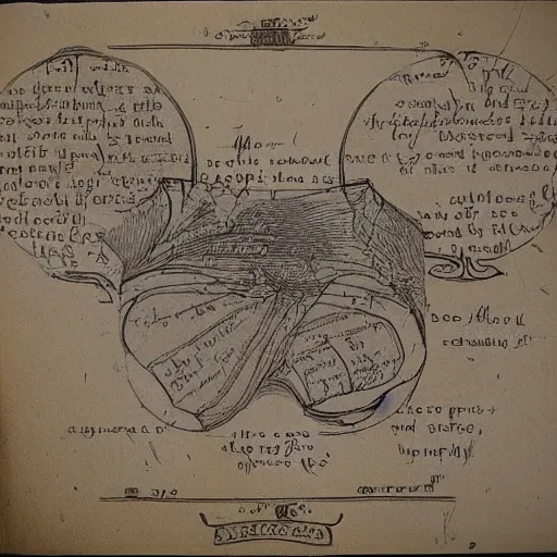 Prompt: technical drawing of a ointment based on tears, beautiful design, adorned, delicate, old book, detailed map, notes, scribbles, old paper