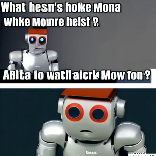 Prompt: what a robot thinks a meme is