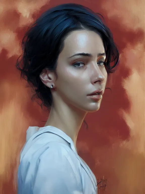 Image similar to an ultradetailed beautiful portrait painting of a cuban girl as a doctor, side view, oil painting, high resolution, by ilya kuvshinov, greg rutkowski and makoto shinkai