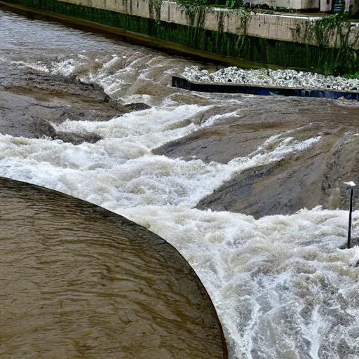 Image similar to money river flowing from government building